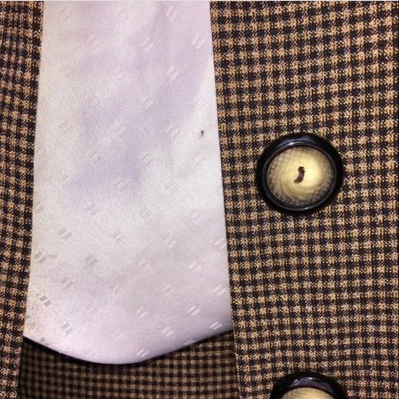 3/20$⭐️Chic 80s vintage checkered blazer - Picture 3 of 8